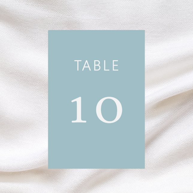 Dusty blue white classic wedding card (Creator Uploaded)