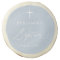 Dusty Blue White Cross Boy Baptism Sugar Cookie
