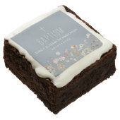 Dusty Blue Wildflower Baptism Garden In Bloom  Brownie (Angled)