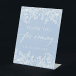 Dusty Blue Wildflower Thank You For Coming Sign<br><div class="desc">The Dusty Blue Wildflower Thank You For Coming Sign is a delightful expression of gratitude and a charming way to appreciate the presence of your guests. With its vintage-inspired design and delicate blue floral details, this sign adds a touch of elegance to your event decor. Place this sign in a...</div>