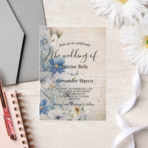Dusty Blue Wildflower Wedding