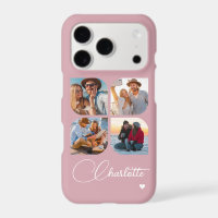 Dusty Blush 4 Photo Personalized Name