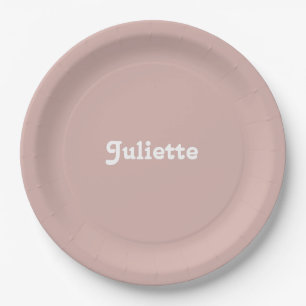 Dusty Blush Paper Plates