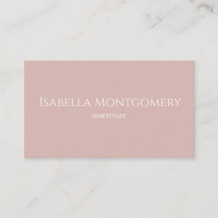 Dusty Blush Pink Hair Stylist Appointment Card