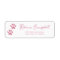 Dusty Blush Pink Paw Print Return Address Labels