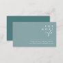 Dusty Boho | Blue and Green Wedding Website Card