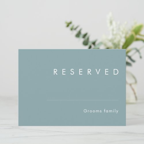 Dusty Boho  Blue Reserved Sign