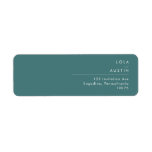 Dusty Boho | Green Return Address Label<br><div class="desc">This Dusty Boho | Green return address label is perfect for your colorful rustic boho wedding. Its simple, unique modern design accompanied by a contemporary minimalist script and dusty teal green palette gives this product a classic chic bohemian feel. Keep it as is, or choose to personalize it with artwork...</div>