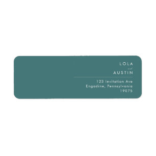 Dusty Boho   Green Return Address Label