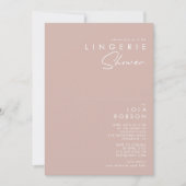 Dusty Boho | Rose and Purple Lingerie Shower Invitation (Front)