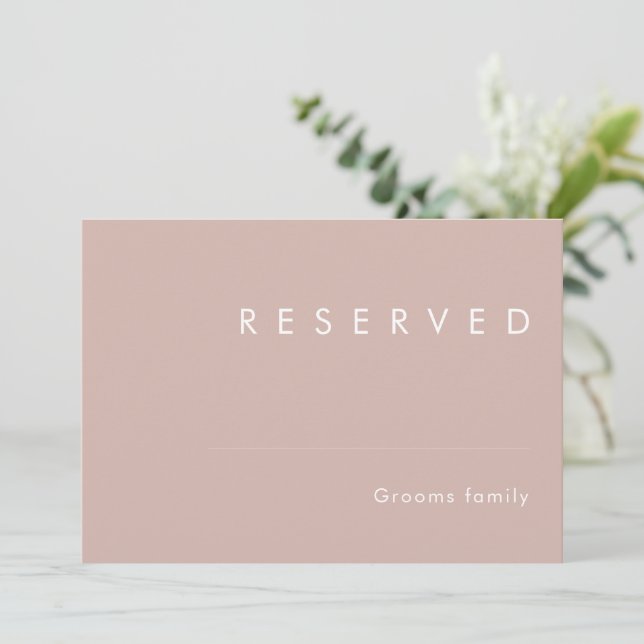 Dusty Boho | Rose Reserved Sign (Standing Front)
