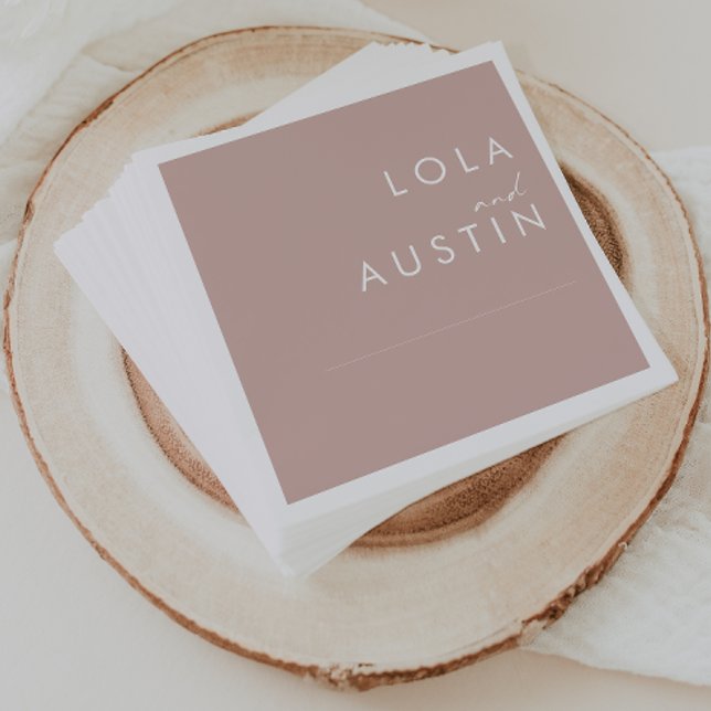 Dusty Boho | Rose Wedding Napkins (Creator Uploaded)