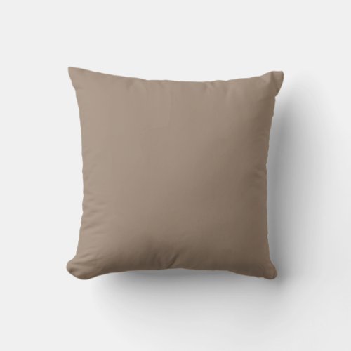 Dusty Brown colour throw pillow