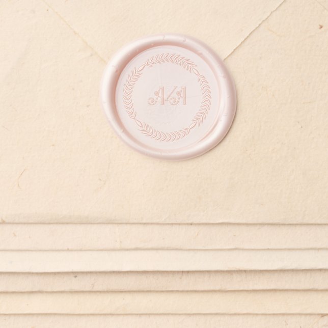 Dusty Burgundy Magnolia Wedding Set  Wax Seal Sticker (Front)