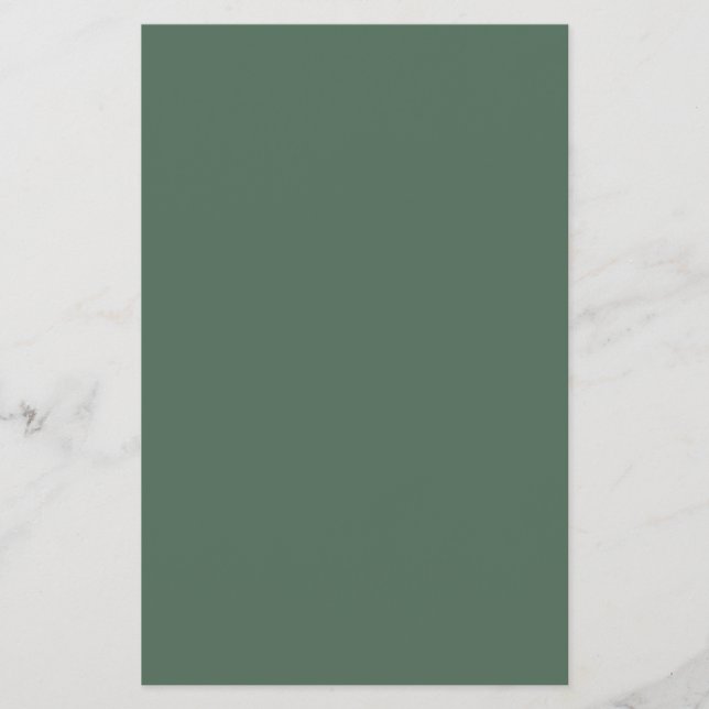 Dusty Eucalyptus Green Solid Color Flyer (Front)