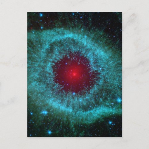 Dusty Eye of Helix Nebula NGC 7293 Postcard