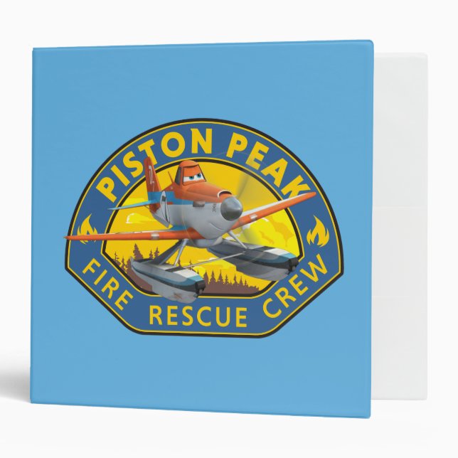 Dusty Fire Rescue Crew Badge Binder (Front/Inside)