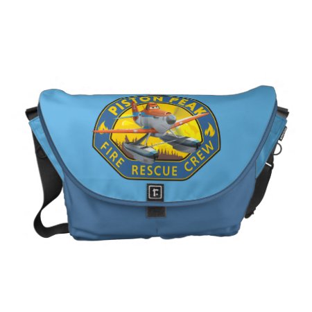 Dusty Fire Rescue Crew Badge Messenger Bag
