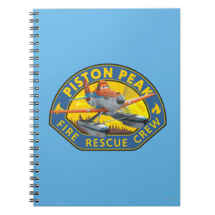 Dusty Fire Rescue Crew Badge Notebook
