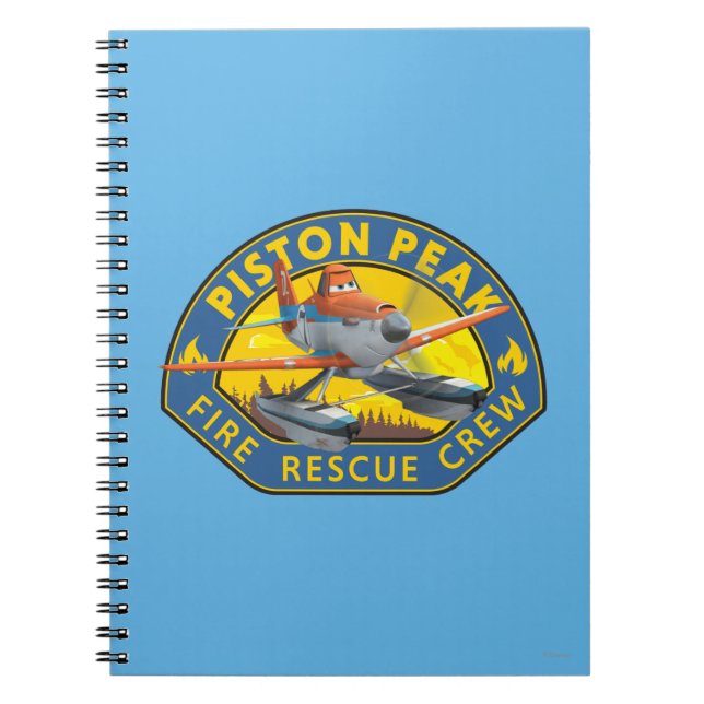 Dusty Fire Rescue Crew Badge Notebook (Front)