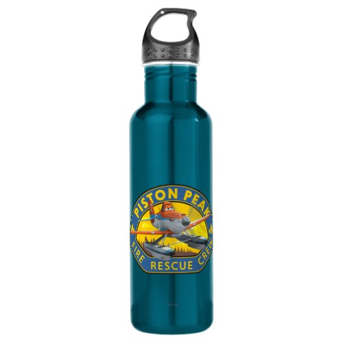 Dusty Fire Rescue Crew Badge Water Bottle