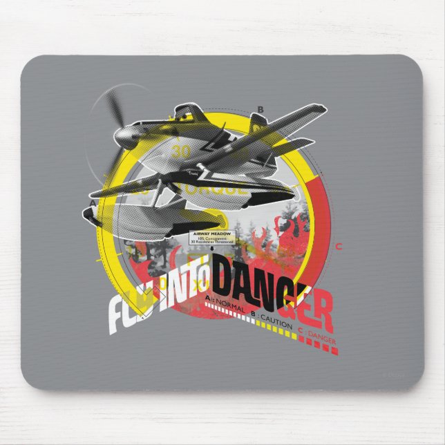 Dusty Fly Into Danger Mouse Pad (Front)
