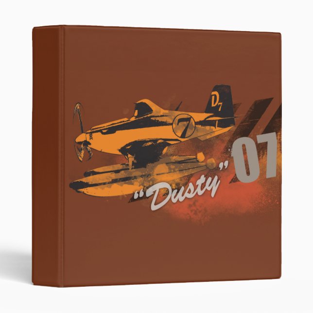 Dusty Graphic 3 Ring Binder (Front/Spine)