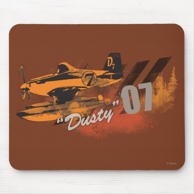 Dusty Graphic Mouse Pad (Front)
