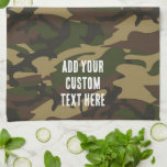 Dusty Green Camo Kitchen Towel