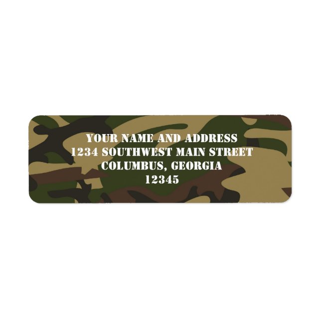 Dusty Green Camo Label (Front)