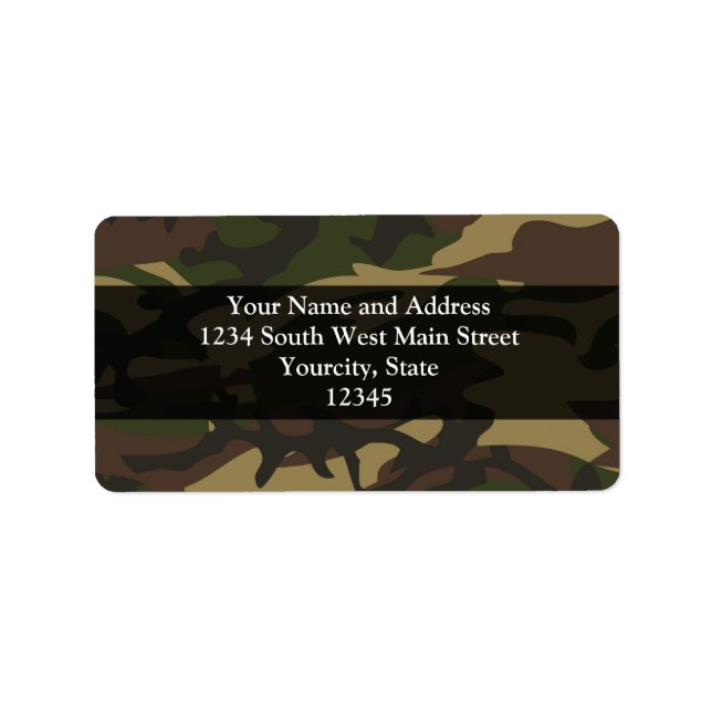 Dusty Green Camo Label (Front)