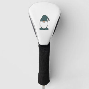 Dusty Green Gray Teal Gnome Golf Head Cover