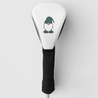 Dusty Green Gray Teal Gnome Golf Head Cover