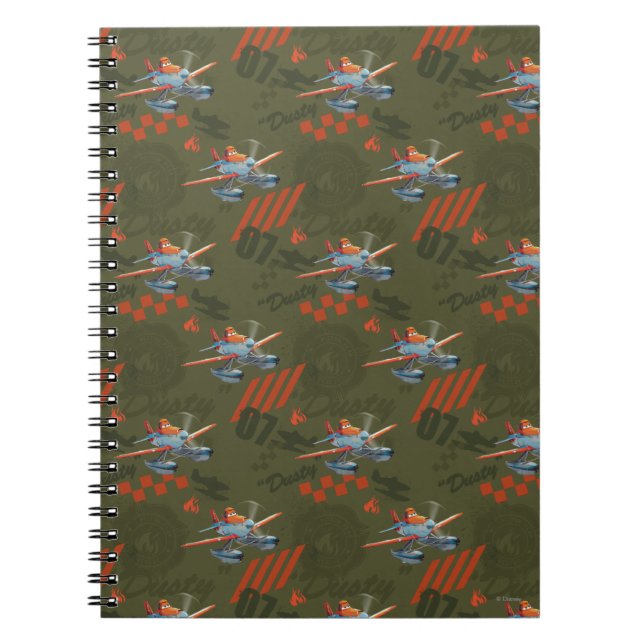 Dusty Green Pattern Notebook (Front)