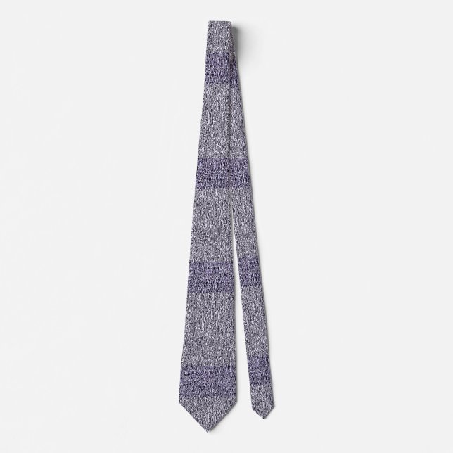 Dusty Grey and Grape Tweed Pattern  Neck Tie (Front)