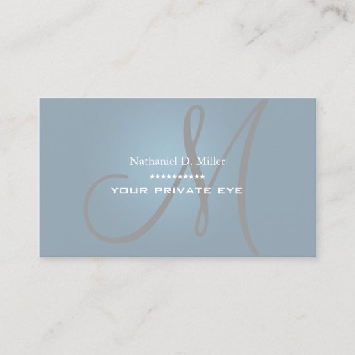 Customizable Customize this monogram business card
