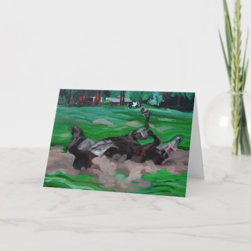 Dusty Horse Blank Note Card