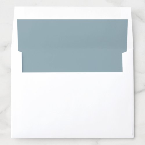 Dusty Lake Blue Aqua Lined Wedding Envelope Liner