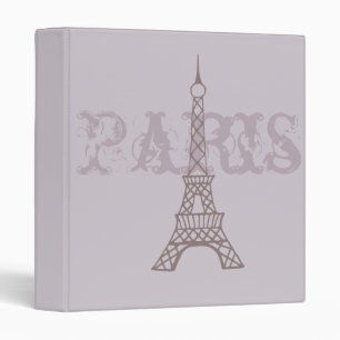 Dusty Lavender Eiffel Tower Binder