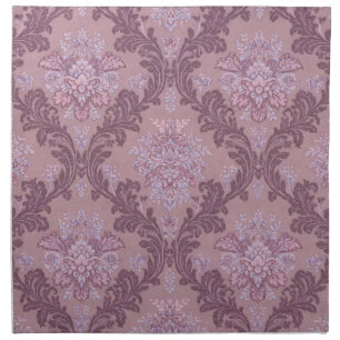 Dusty Lavender Rose Mauve Lilac Elegant Damask Cloth Napkin
