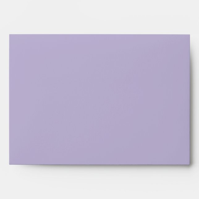 Dusty Lavender Solid Color Envelope (Front)