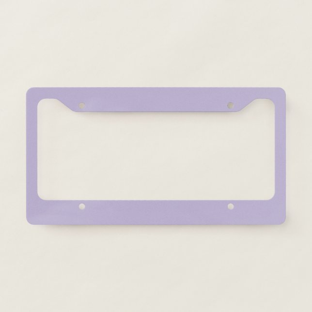 Dusty Lavender Solid Color License Plate Frame (Front)