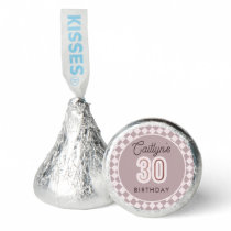 Dusty Lilac & Rose Gold Modern 30th Birthday Hershey®'s Kisses®