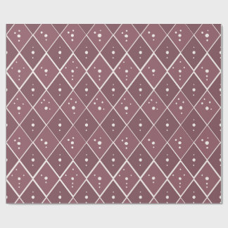 Dusty Mauve Diamond Modern Scandinavian Wrapping Paper