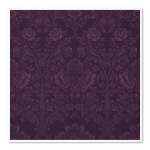 Dusty Mauve Persian Tree of Life Wallpaper (D)