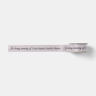 Dusty memorial ribbon