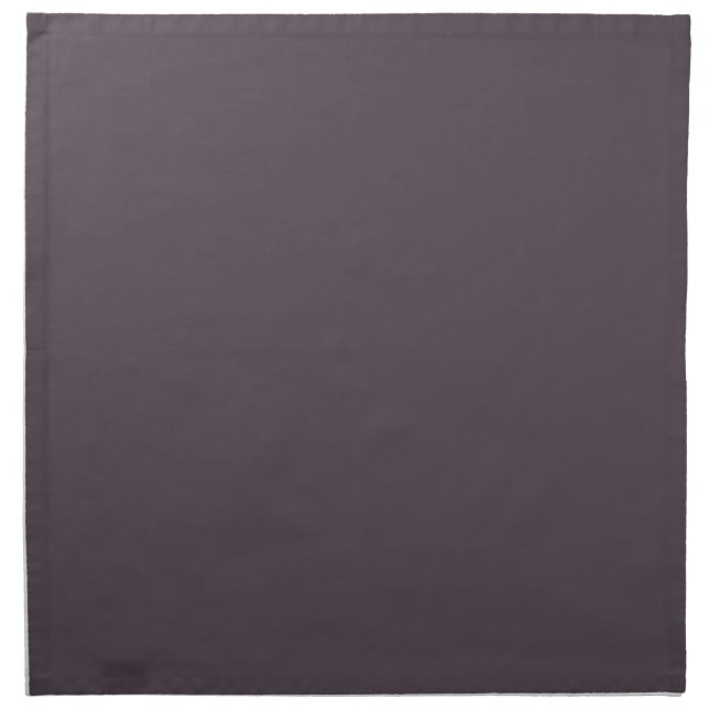 Dusty Midnight Purple Color Cloth Napkin (Front)
