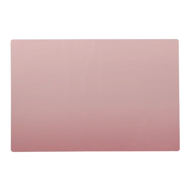 Dusty Muted Pink Ombre Placemat (Front)