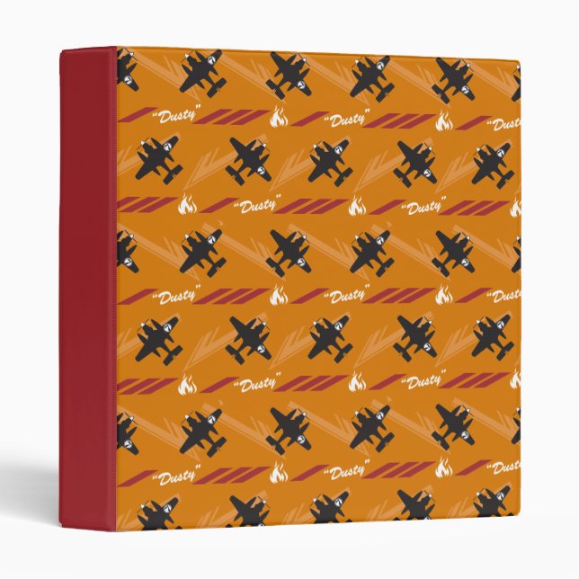 Dusty Orange Pattern Binder (Front/Spine)