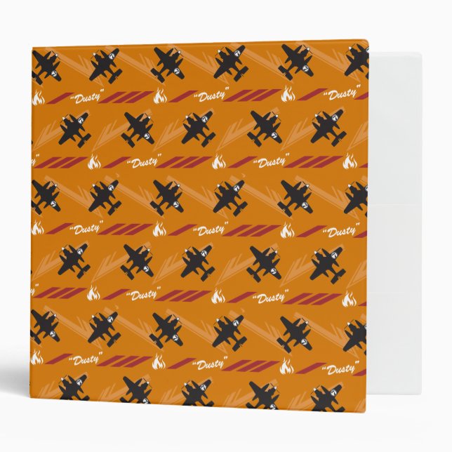 Dusty Orange Pattern Binder (Front/Inside)
